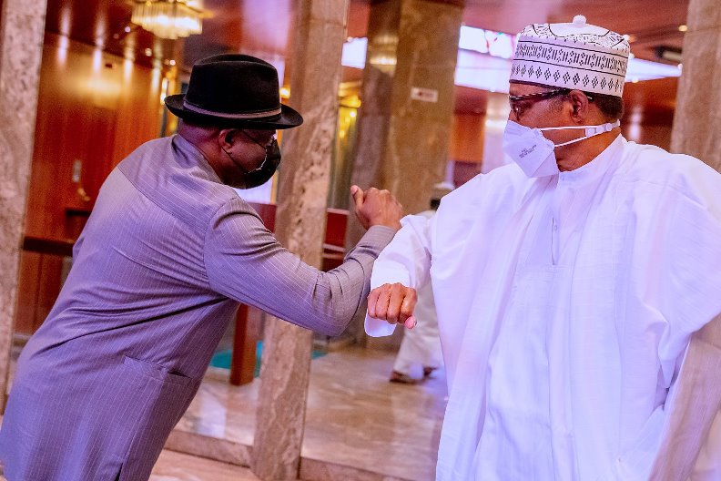 Buhari meets Jonathan, calls for resolution of political crisis in Mali