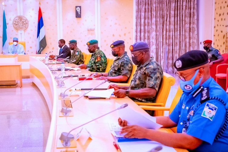 President Buhari presides over security meeting at Aso Villa [PHOTOS]