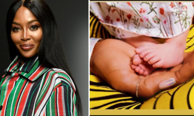 At 50 years, British model, Naomi Campbell gives birth to her first child