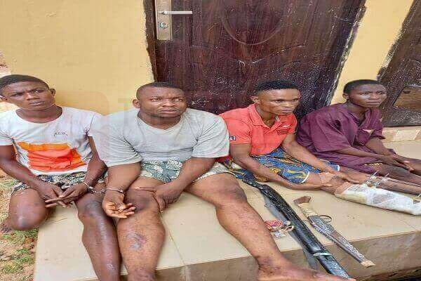 How police arrested four-man robbery gang terrorizing Edo communities-TopNaija.ng