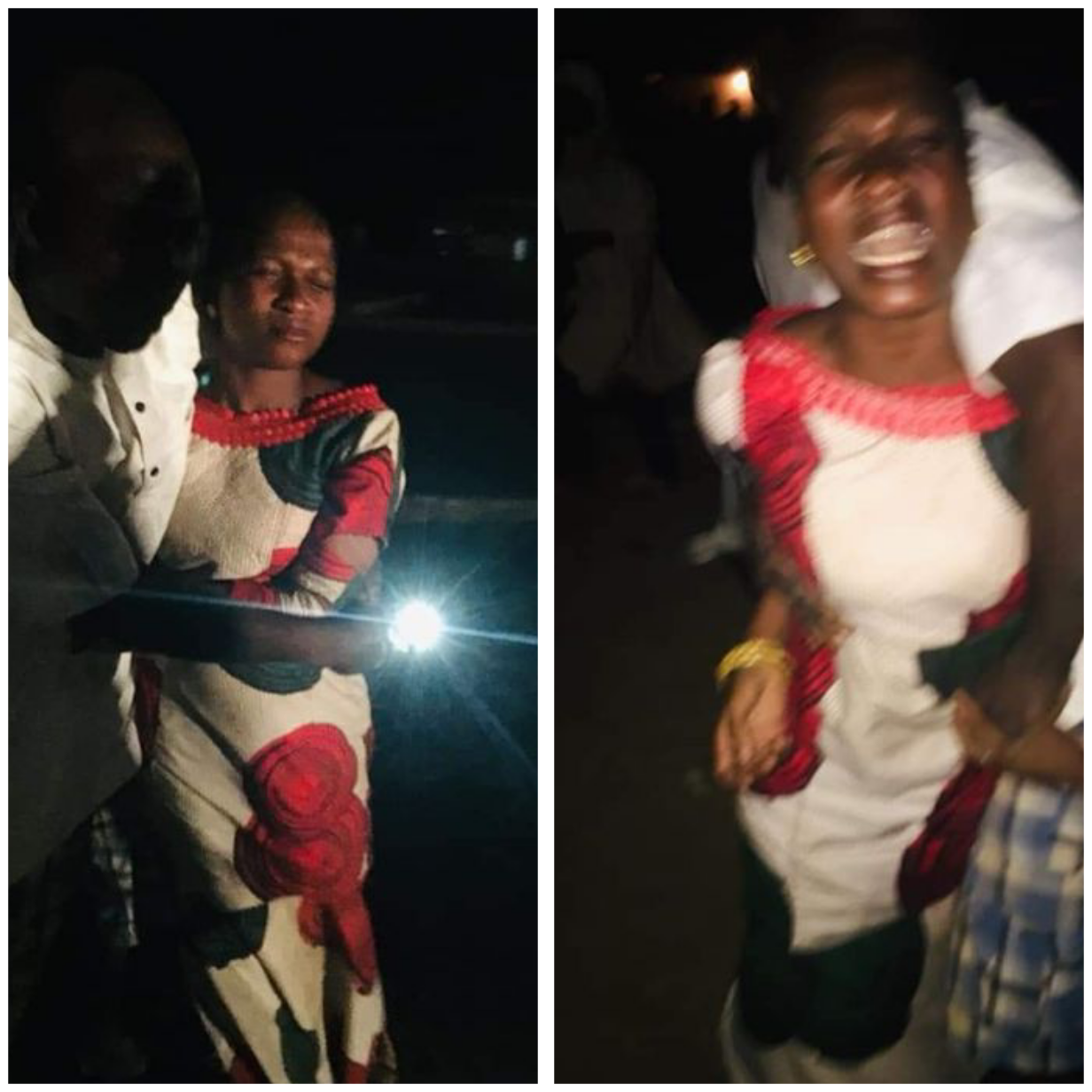 Tears as unidentified woman allegedly thrown out of moving car in Niger state -TopNaija.ng