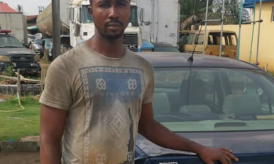 Driver arrested for allegedly stealing his principal's car [PHOTO]-TopNaija