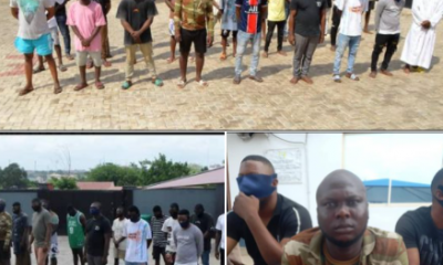 EFCC arrest former soldier and 33 others for alleged internet fraud in Osun [PHOTOS]-TopNaija.ng