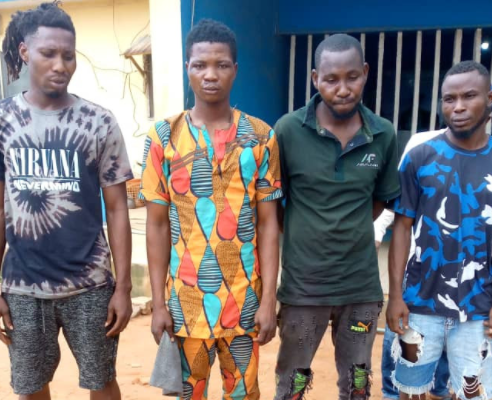 How police arrested four notorious landgrabbers in Ogun [PHOTO]-TopNaija.ng