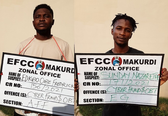 EFCC arrest four suspected Internet fraudster in Benue [PHOTOS]-TopNaija.ng