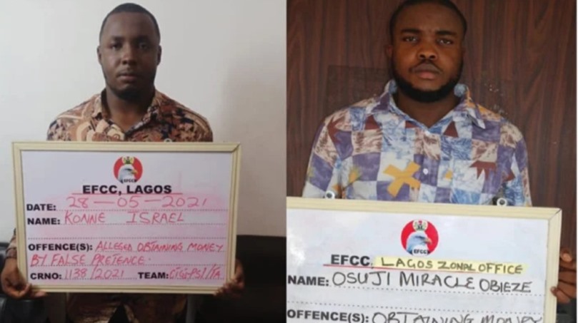 EFCC apprehends two for alleged N768.5m fraud in Lagos