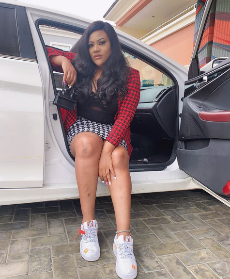 Suspended nollywood actress, Nkechi Blessing adds new Range Rover to her fleet of cars.