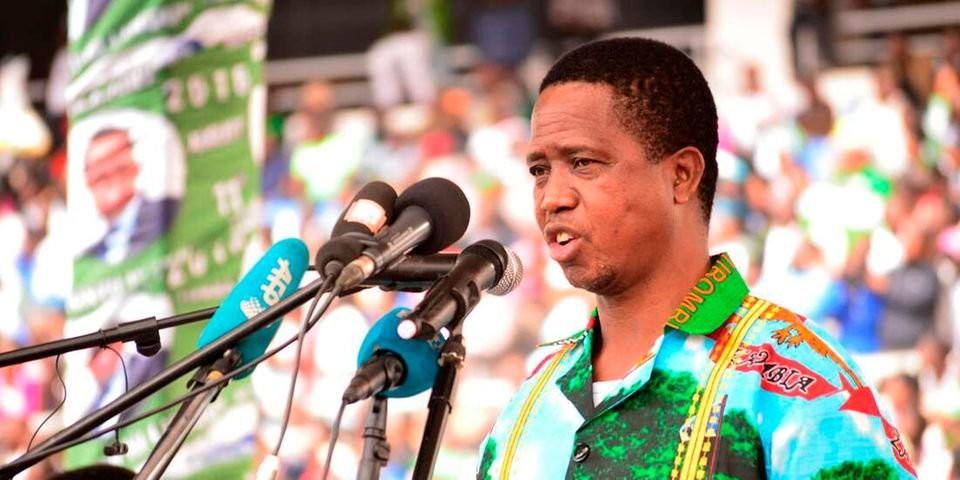 Zambia President Edgar Lungu collapses after at Defence Day event