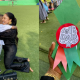 Actress, Tonto Dikeh visits her son in school to stand in for celebration of Father's day