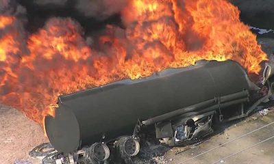 At least 13 injured, 25 cars destroyed as LPG tanker explodes in Lagos-TopNaija.ng