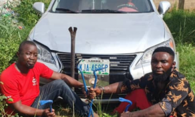 Police arrest two for allegedly robbing a church in Ogun [PHOTO]-TopNaija.ng