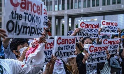 Protests in Tokyo as Olympics games commence