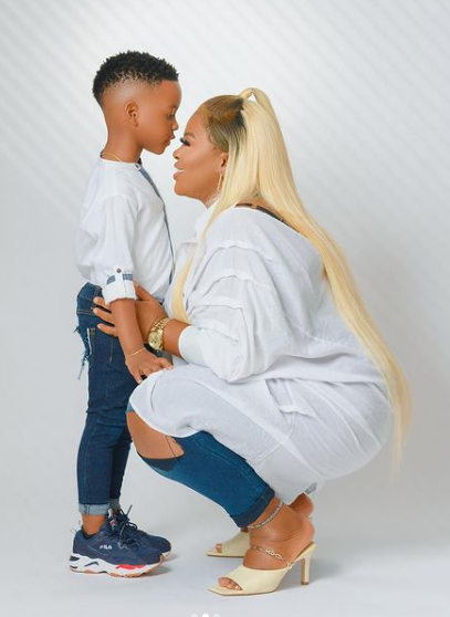 I adore you with all of me – Actress, Bimbo Thomas celebrates her only child, Jayden as he clocks 5