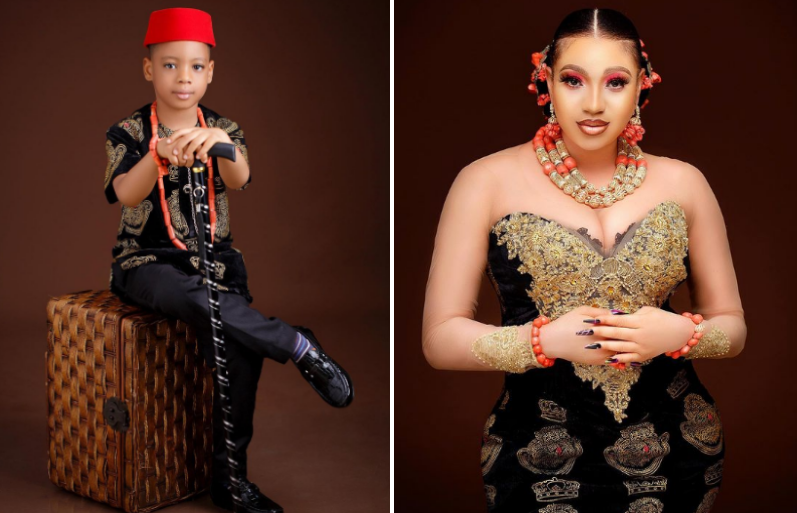 'My Drama King' - Actress, Queeneth Hilbert gushes over son as he turns 5 today