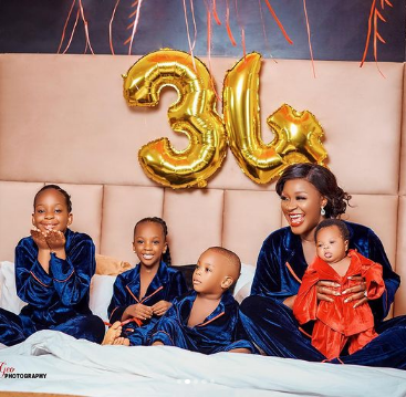 'Grateful 34' - Actress, Chacha Eke as she shares her 34th birthday pictures with family