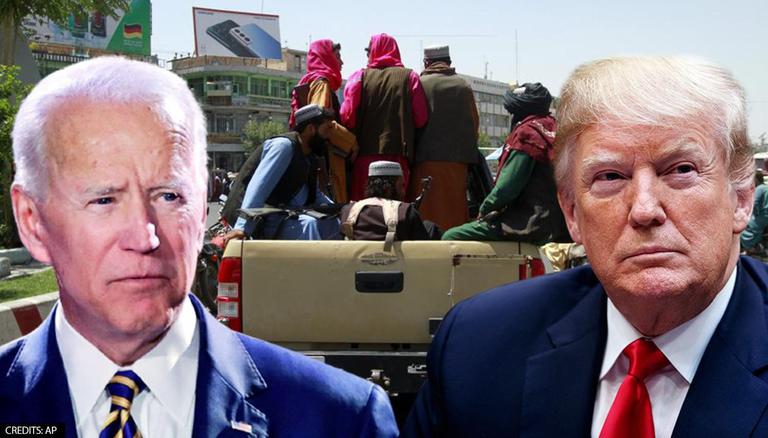 Joe Biden and Trump Afghanistan Taliban