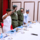 Buhari with service chiefs