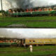 Hoodlums set Kano-bound train ablaze at railway station in Kwara