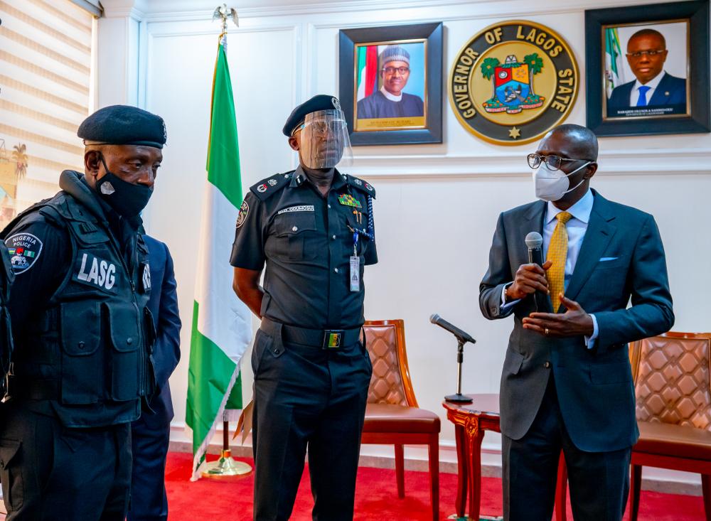 Lagos state police commissioner and sanwo-olu