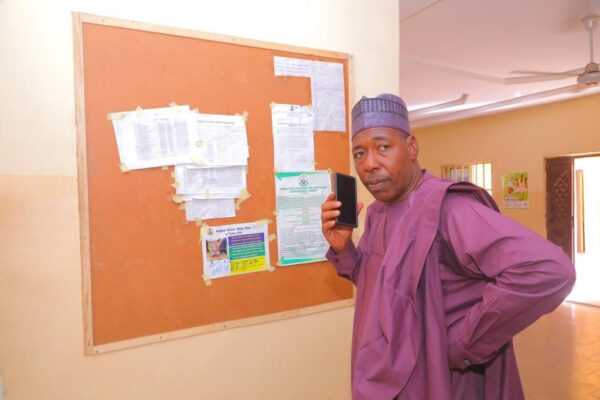 Borno Governor captures health workers exploiting patients in impromptu visit