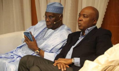 Dangote with Atiku, Saraki, el-Rufai