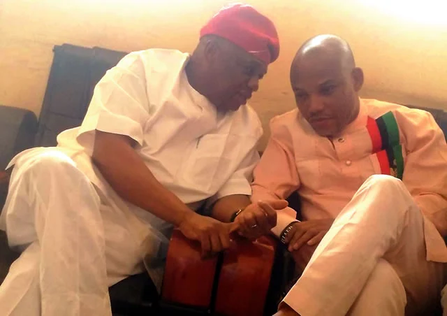 Orji Kalu visits Nnamdi Kanu, declare self as his mentor