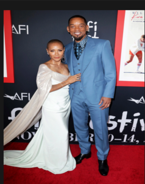 Jada Pinkett-Smith and Will Smith at the movie premiere