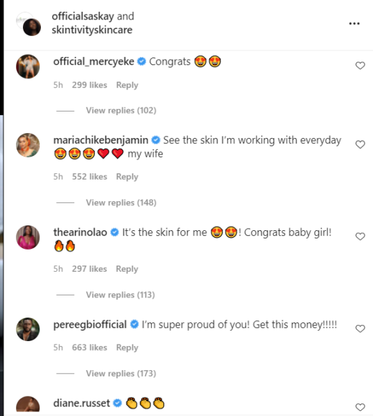 Comments on Saskay's Sensitivity endorsement deal [via Instagram]