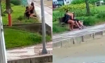 Couple sex public Brazilian city Santos