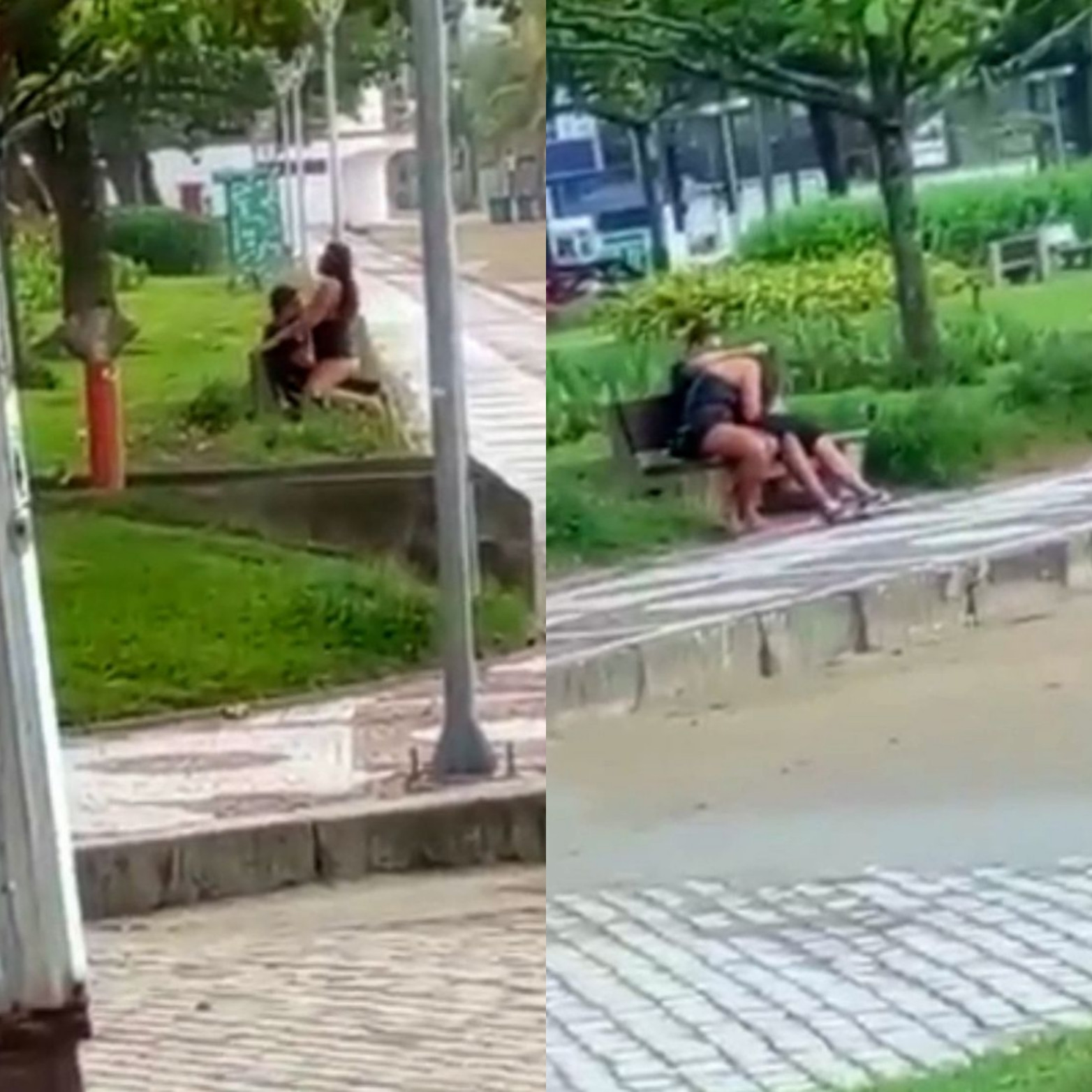 Couple sex public Brazilian city Santos