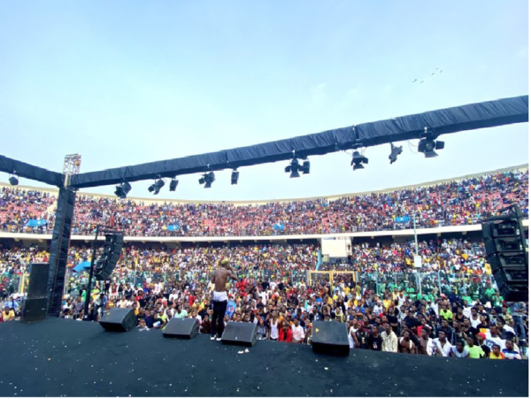 Huge Crowd at Shatta Wale's Concert show