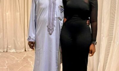 Obasanjo holds ex-BBNaija's housemate Cee-C by her waist (Photos)