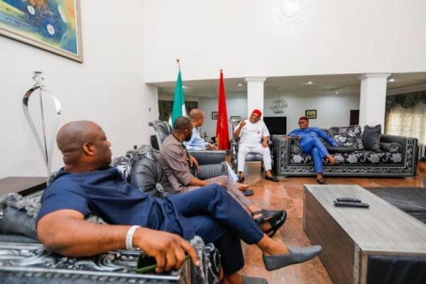 Orji Kalu hosts PDP national leaders in secret meeting 3