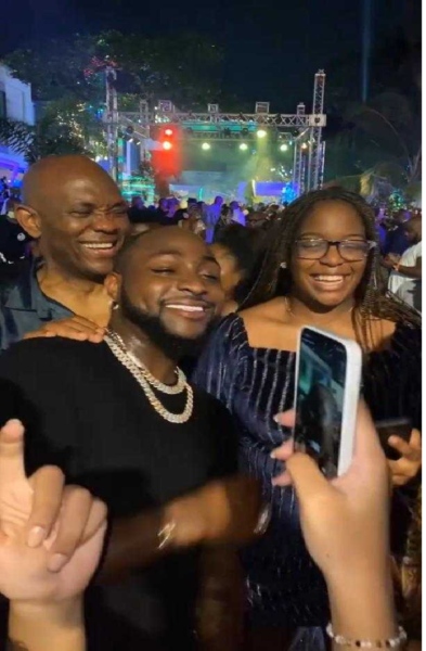 Davido at Tony Elumelu's Christmas party