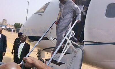 Tinubu in private jet