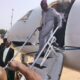 Tinubu in private jet