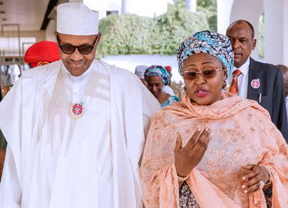 Buhari and wife aisha sad 1