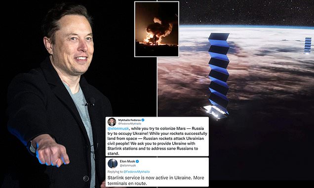 Elon Musk backs Ukraine