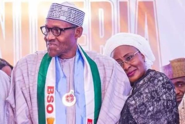 Buhari and wife aisha sad 1