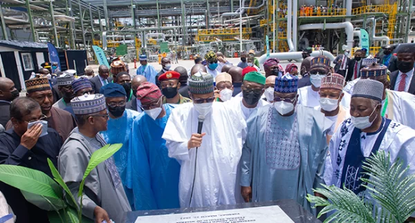 Buhari commissions Dangote's $2.5bn Fertiliser plant in Lagos