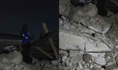 New two-storey building collapses in Lagos