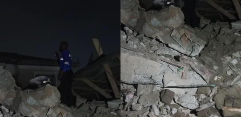 New two-storey building collapses in Lagos