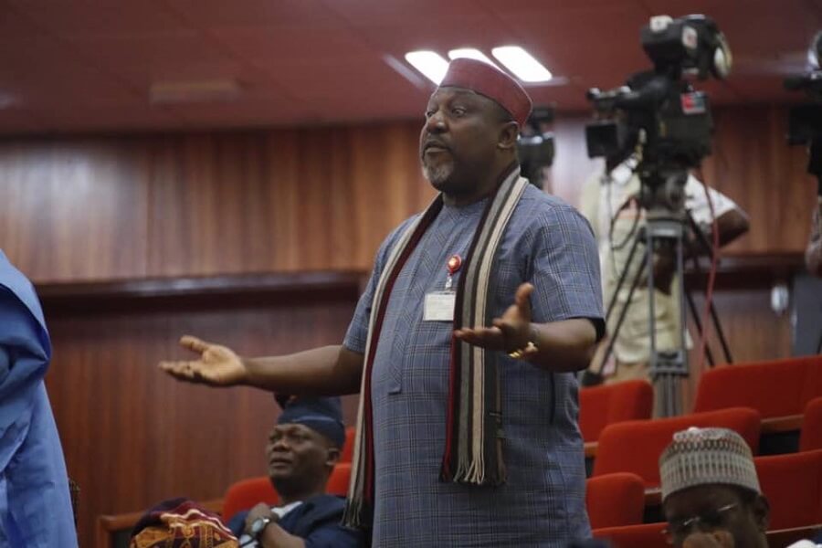 Drama in Senate Chamber as Okorocha loses his cool