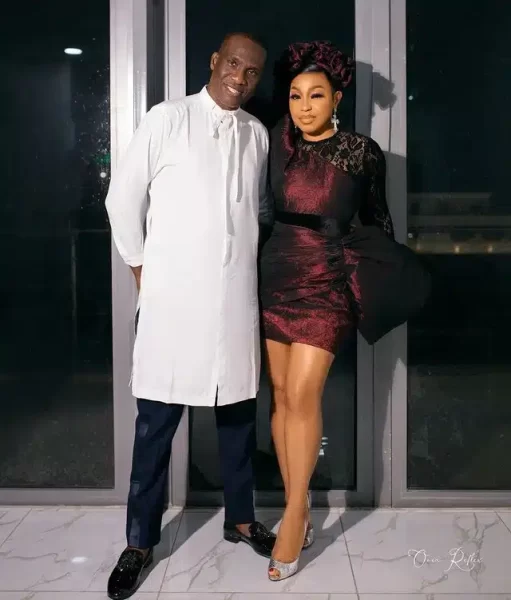 Rita Dominic And Husband Share Romantic Moment Ahead of White Wedding In UK