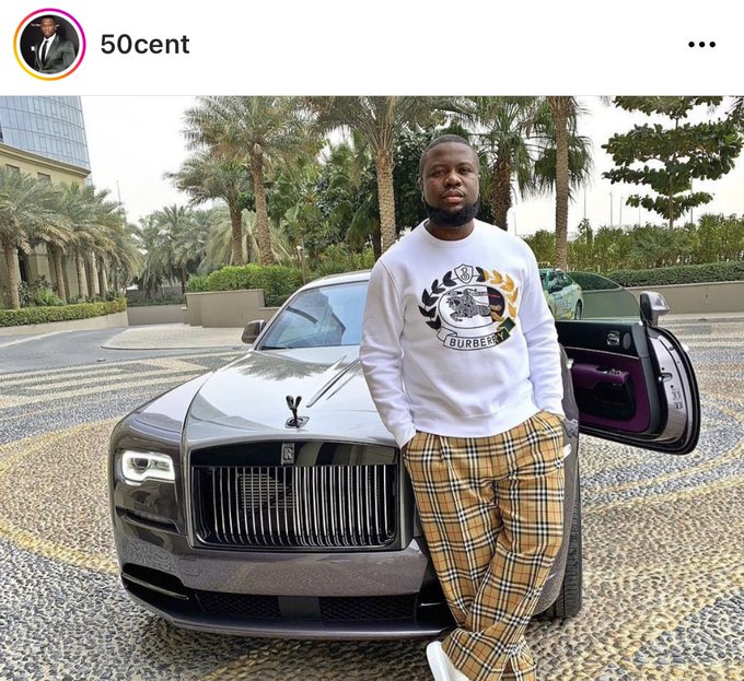 50 CENT Set To Produce Movie On Hushpuppi