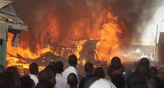 Two Confirmed Dead As Fire Engulfs 100 Shops In Kano Market