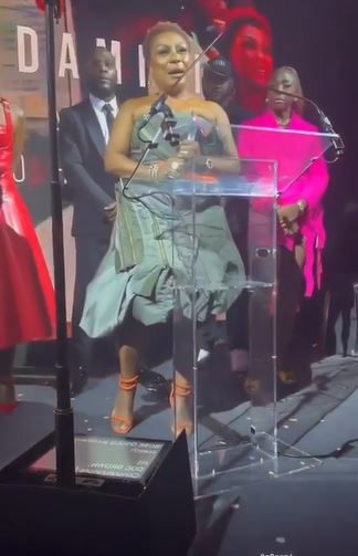 Moment Burna Boy Awards Mother 'Manager Of The Year Award'