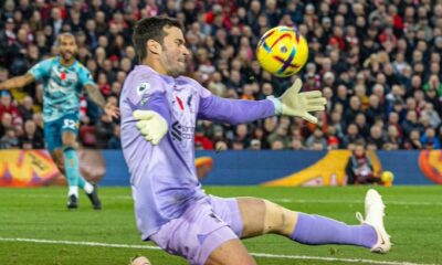 Liverpool Goalie, Alisson Becker Gets The Love From Jesus