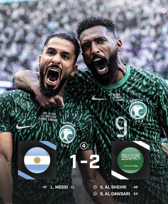 YES! It Happened, Saudi Arabia With World Cup’s Biggest Shock