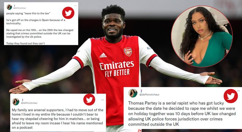 Thomas Partey Dragged Online By Lady Over Rape Allegations